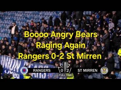 Boooo Angry Bears Raging Again Full Time Scenes | Rangers 0-2 St Mirren
