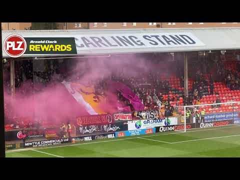 Motherwell fans unveil PYRO display as Michael Wimmer takes charge for first time