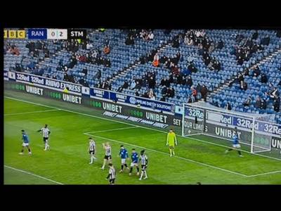 Rangers fans YESTERDAY