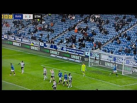 Rangers fans YESTERDAY
