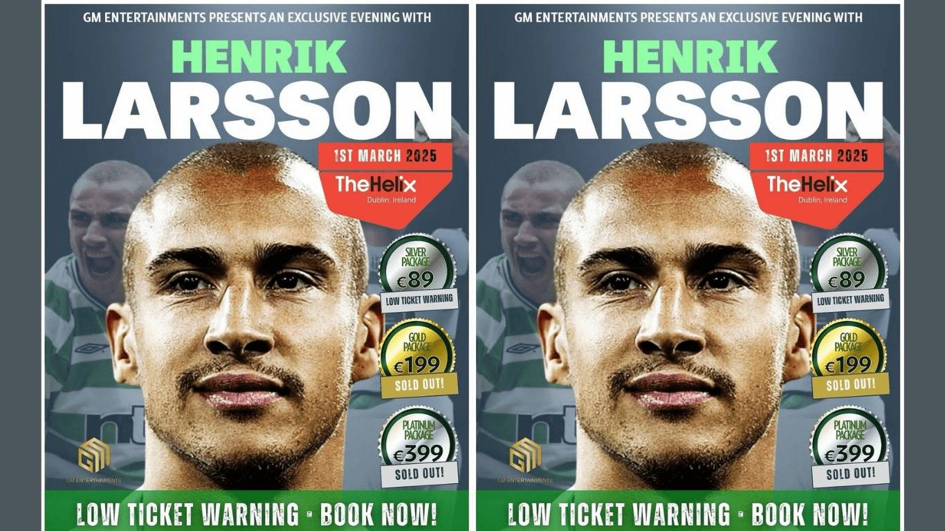 Henrik in Dublin This Saturday Low Ticket Warning