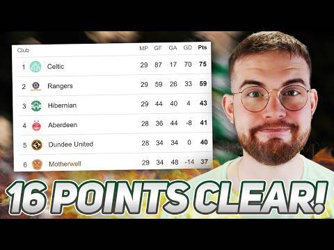 CELTIC NOW 16 POINTS CLEAR &ndash; YES 16 &ndash; AT TOP OF THE TABLE! | One step closer to 4IAR...