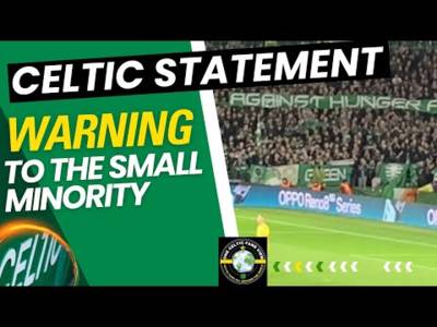 Celtic say its a FAN WAKE UP CALL