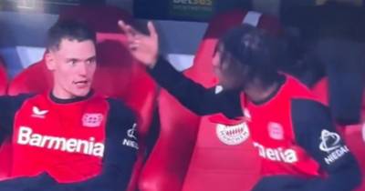 Jeremie Frimpong’s Bayer Leverkusen meltdown as ex Celtic star roars at teammate to ‘f*** off’