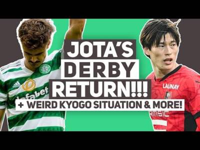 Jota is READY for Derby return! | Palestine boss pays tribute to Celtic fans | WEIRD Kyogo situation
