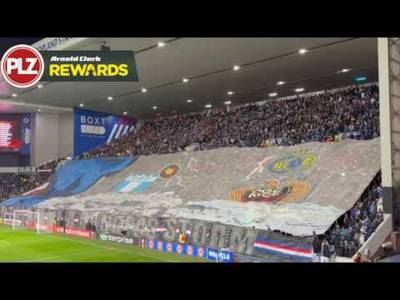 Union Bears TIFO at Ibrox ahead of Fenerbahce | Rangers vs Fenerbahce