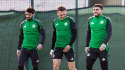 Training Gallery: Celtic v Rangers