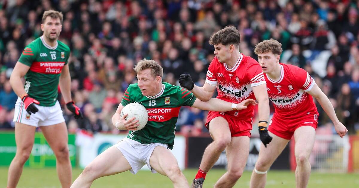 Derry relegated from top flight as Mayo run out comfortable winners at Celtic Park