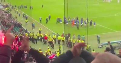 Alex Rae joins Rangers fans in Celtic Park party as ex Ibrox assistant boss goes undercover in away end