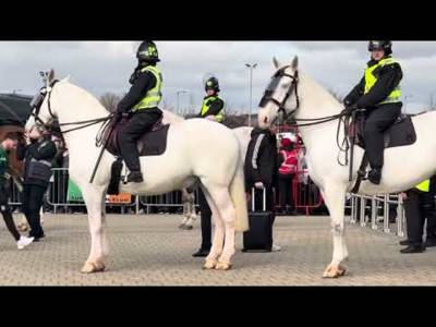 Celtic Team Bus Arriving at Celtic Park Before the Celtic V Rangers Game!!!