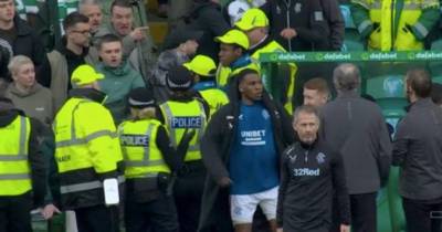 Rangers players spark fury among Celtic fans as wild celebrations see police called in