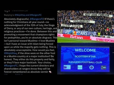 Rangers Fans Racist Response To Muslim Iftar Celebrations At Ibrox Stadium