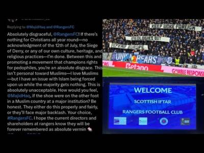 Rangers Fans Racist Response To Muslim Iftar Celebrations At Ibrox Stadium