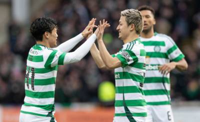 What Celtic players are away on international duty and who do they face?