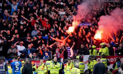 Rangers blast use of pyro during Celtic victory celebrations amid ticket warning