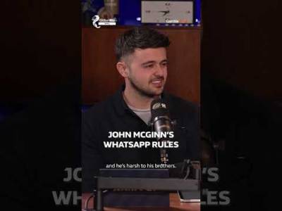 Stephen reveals John’s strict rules in the McGinn family WhatsApp!