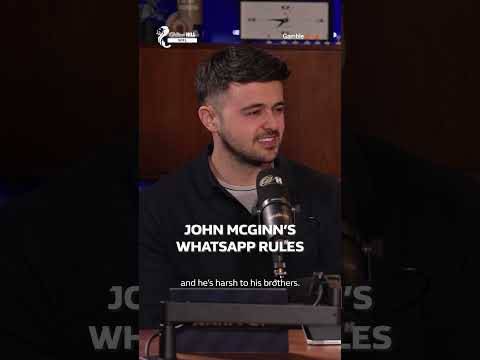 Stephen reveals John’s strict rules in the McGinn family WhatsApp!