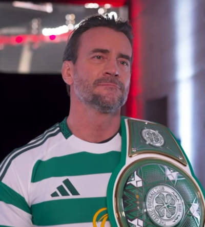 Popular WWE superstar wears Celtic shirt ahead of Monday Night Raw in Glasgow