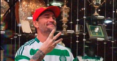 CM Punk brutally trolls Rangers daft WWE rival over lifting trophies as he receives Celtic VIP access