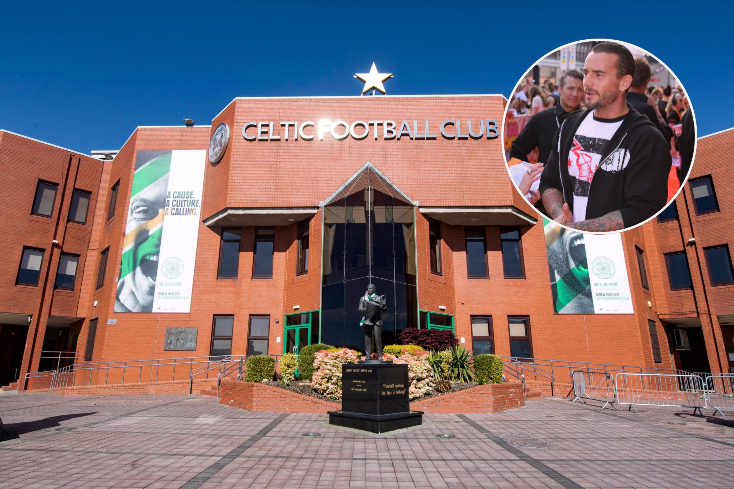 WWE Superstar pictured at Celtic Park &ndash; as his love-in with the club continues