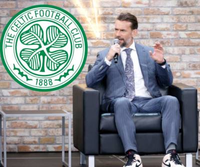 Celebrity Celtic fan instantly trolls famous Rangers supporter from inside Parkhead as he shares Hoops dream