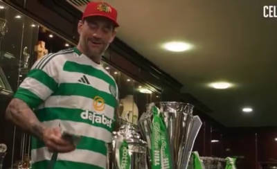 Watch moment CM Punk trolls Rangers-daft wrestler from inside Celtic Park