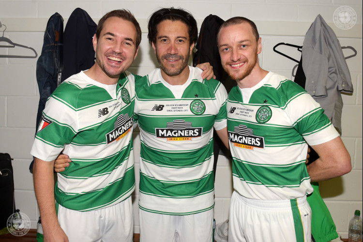 Martin Compston Spotted Filming at Celtic Park