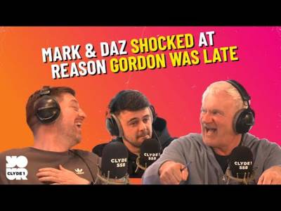 Gordon Duncan was (nearly) late for Superscoreboard after causing a scene at the gym