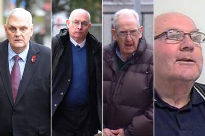 The four men convicted of child abuse at Celtic Boys Club