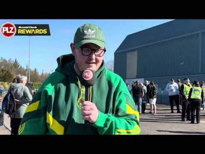 Celtic fans look to title glory.