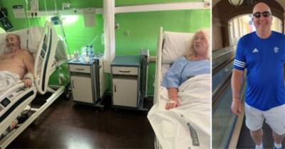 Rangers fan and wife side by side in Spanish hospital after double health scare horror