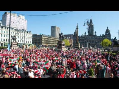 Athletic Bilbao Fans Takeover Glasgow