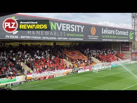 ‘IN A STEEL TOWN DREAMS STAY WITH YOU’ Motherwell fan TIFO