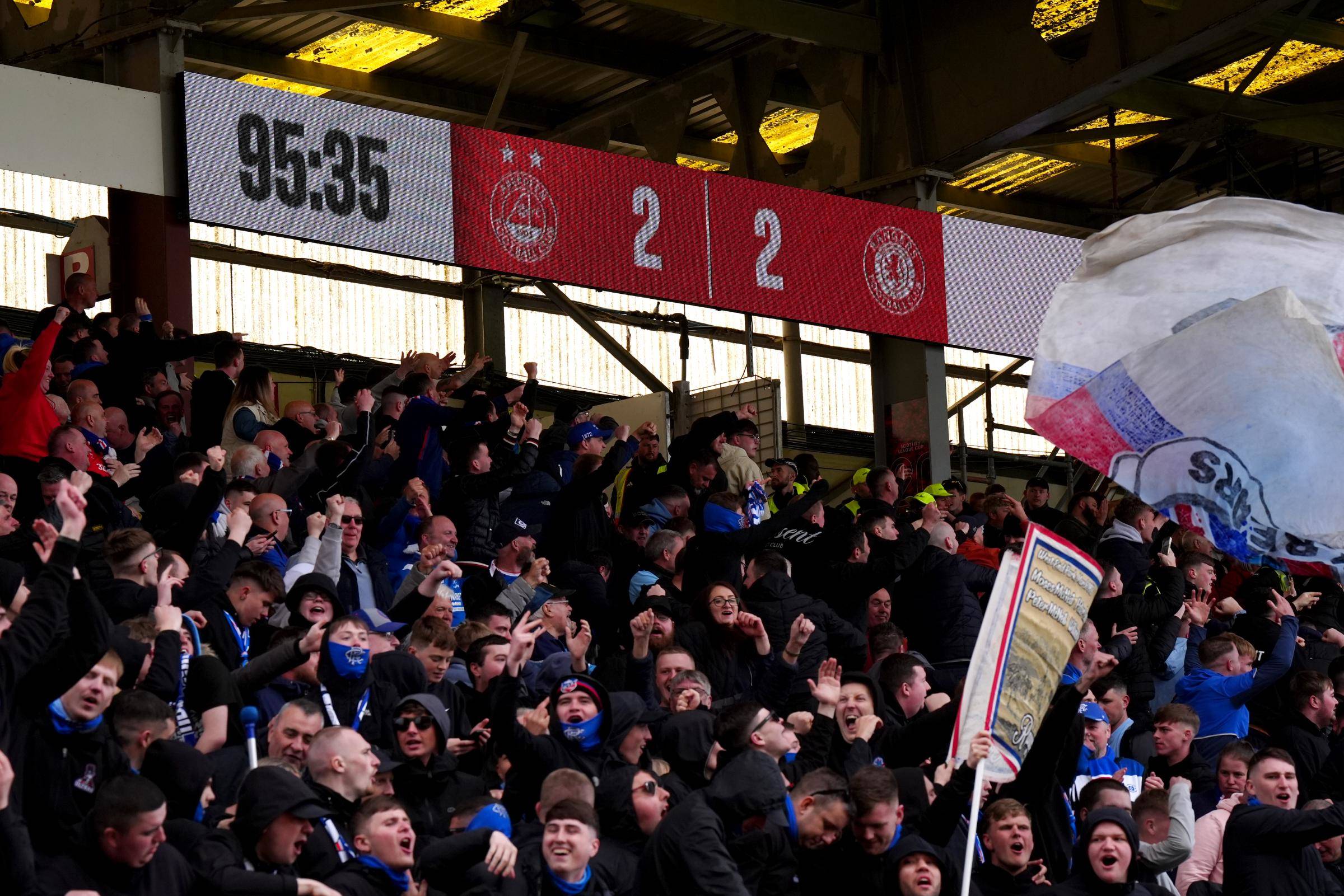 Rangers’ late equaliser at Aberdeen delays Celtic’s title coronation — for now