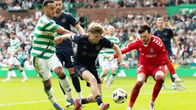 Striker Adam Idah is an expensive spectator as Celtic close in on domestic treble