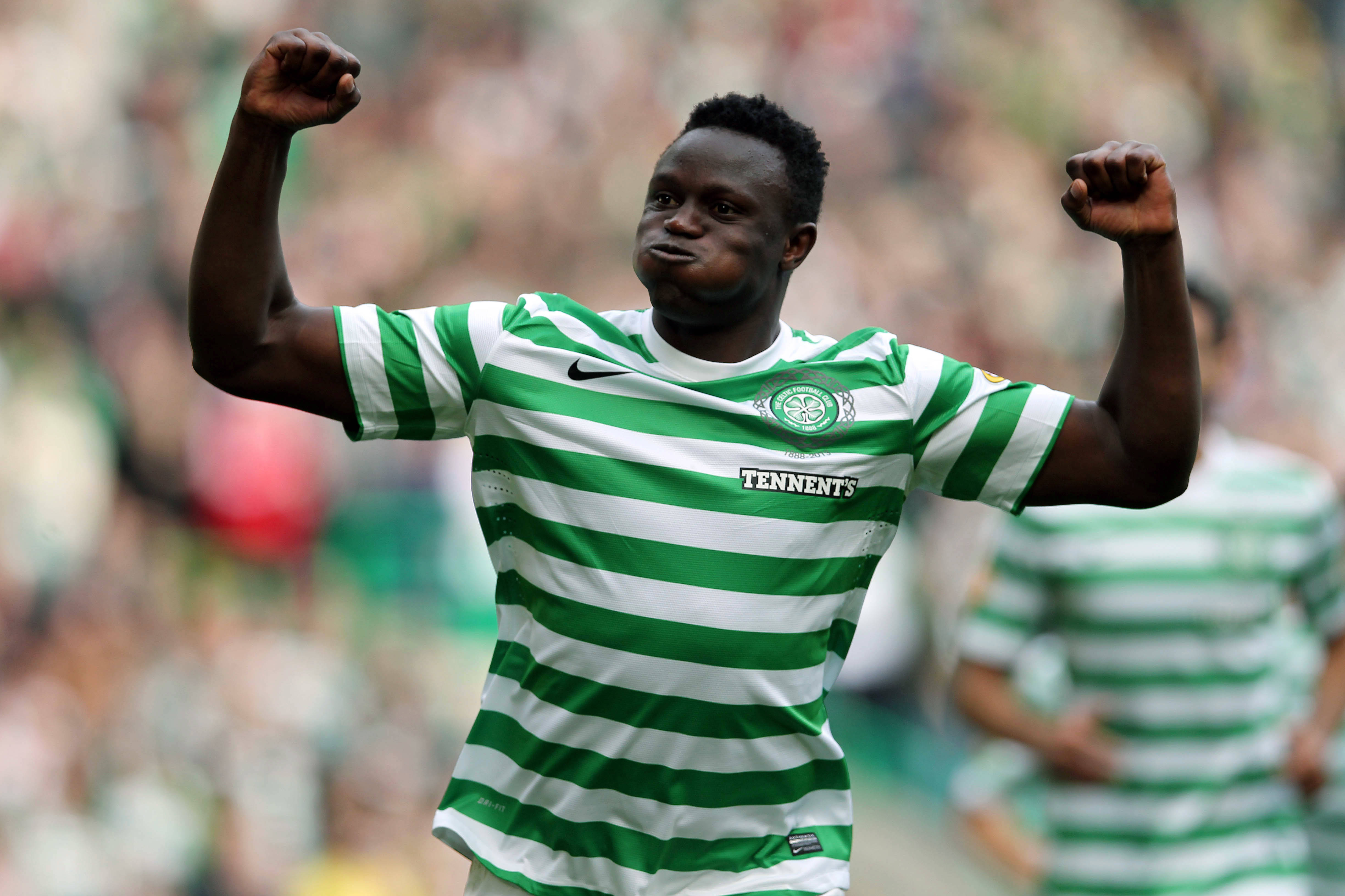 Victor Wanyama poses with Celtic talent as he takes Hoops prodigy under his wing in two word message