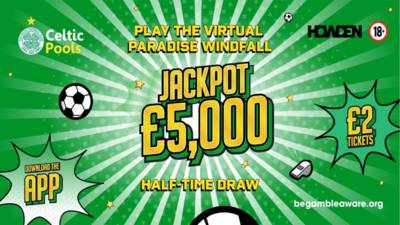 Win £5,000 at the Scottish Cup semi-final with Celtic Pools and Howden