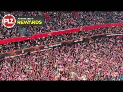WATCH: Athletic Club celebrate with their home fans after dumping #RangersFC out of Europe