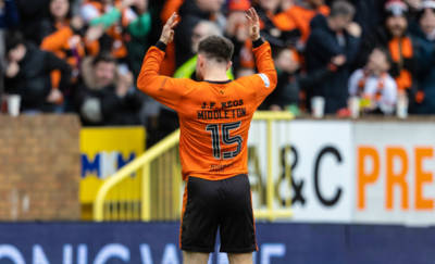 Dundee United star in no mood for Celtic title party and keen to avoid same fate as two team-mates