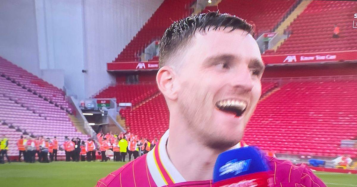 Andy Robertson apologises to Celtic title winner he forgot about as Liverpool hero stunned by statbomb live on air