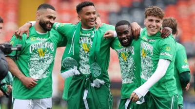 CELTIC: THE CHAMPIONS. Chasing pack didn’t have a prayer after Parkhead thoroughbreds left them standing at the gate