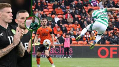 James McClean’s message to Adam Idah after Celtic title win vs Dundee United as Daizen Maeda ribs teammate