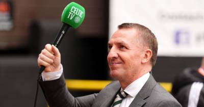 Celtic TV on 10 in a row watch as Brendan Rodgers has commentator dreaming again live on air