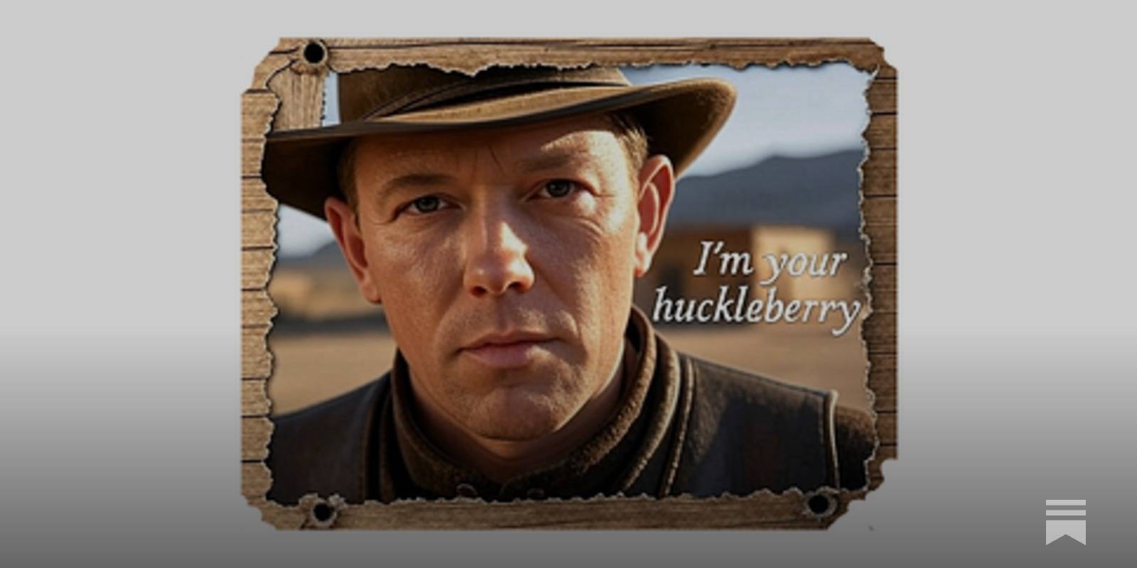 He’s My Huckleberry