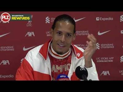 Virgil Van Dijk REACTS to winning the Premier League!