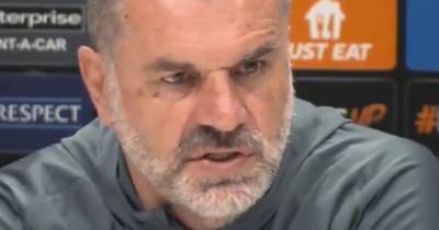 Ange Postecoglou rages in Tottenham press conference as Celtic Park namechecked in rousing Bodo team talk