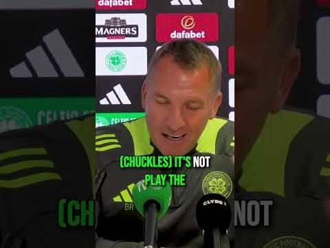 We ask Brendan Rodgers what Adam Idah can bring to the derby