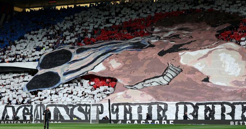 Rangers slam fans over ‘rebel scum’ Graeme Souness shotgun tifo as Ibrox chiefs vow to hunt down bottle thrower
