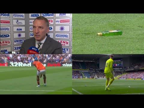 Brendan Rodgers Calls Out Rangers Fans Throwing Bottles At Celtic Players