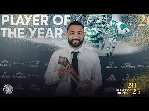 CelticFC 2025 POTY Awards | Men’s GOTS winner, Cameron Carter-Vickers (04/05/25)